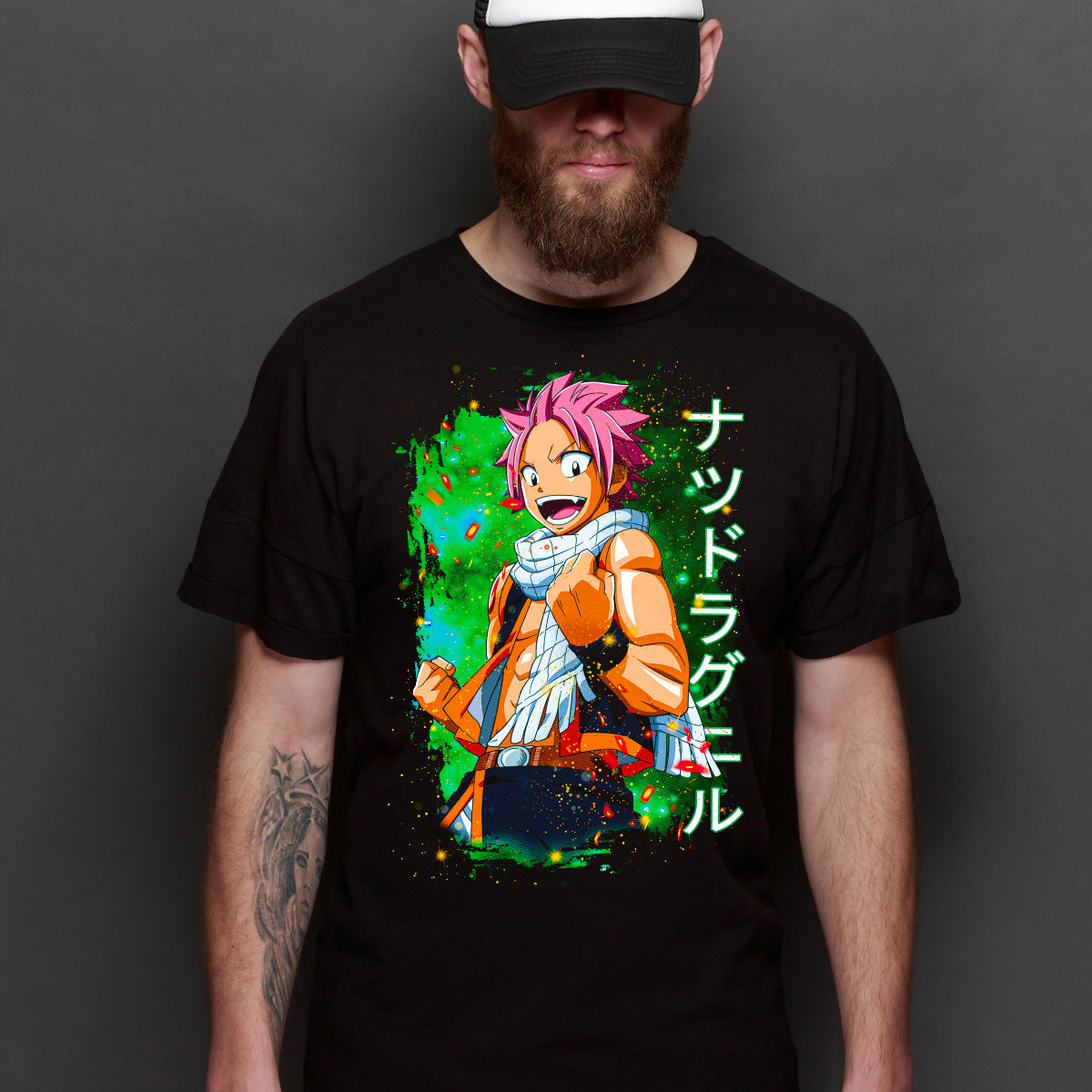 Fairy Tail Natsu Dragneel V2 T-Shirt Japanese Anime Tee