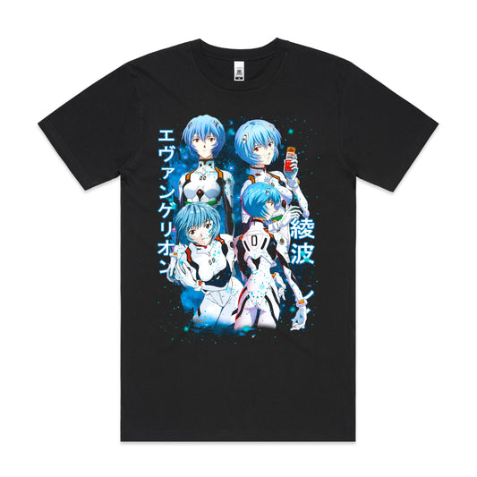 Neon Genesis Evangelion V5 Rei Ayanami T-Shirt Japanese Anime Tee