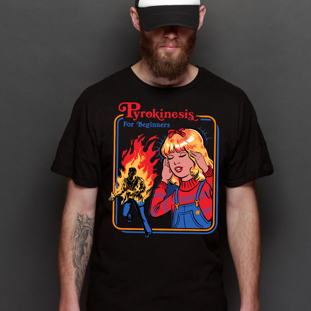 Pyrokinesis For Beginner T-shirt Funny Cartoon Tee