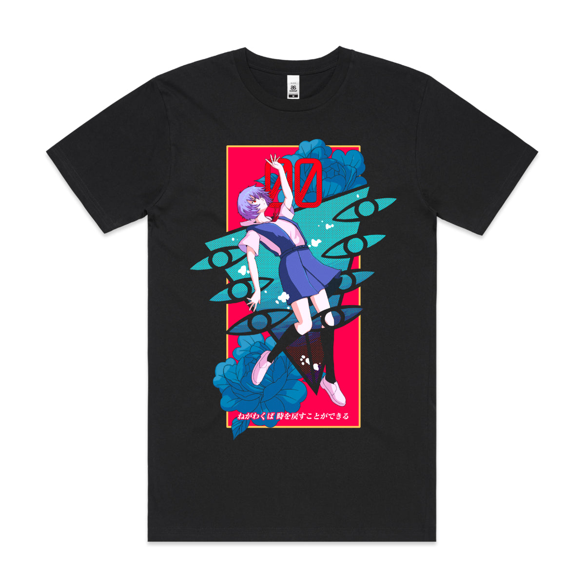 Neon Genesis Evangelion V6 Rei Ayanami T-Shirt Japanese Anime Tee