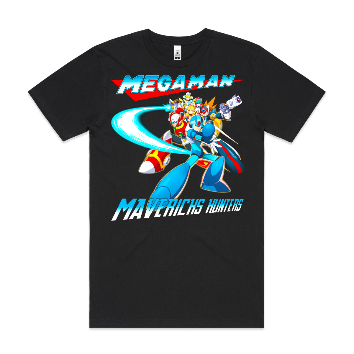 Megaman Mavericks Hunters T-shirt Japanese Anime Tee