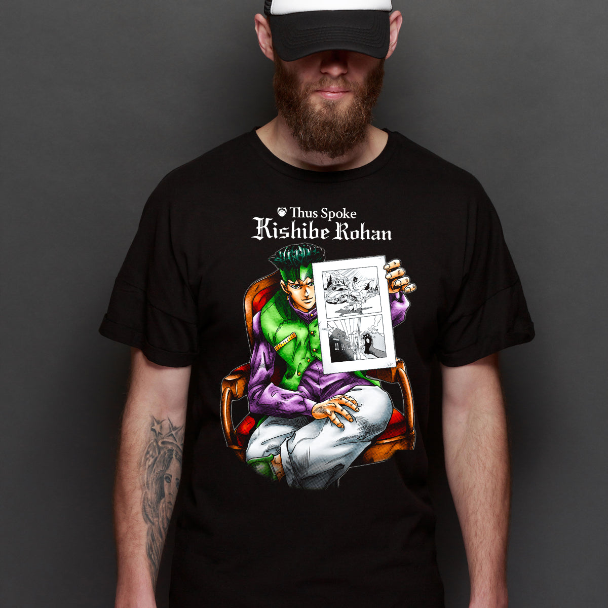 Jojo's Bizarre Adventure Rohan Kishibe V2 T-shirt Japanese anime
