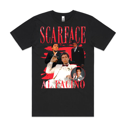 Scarface movies 6 T-Shirt Cotton Block Tee