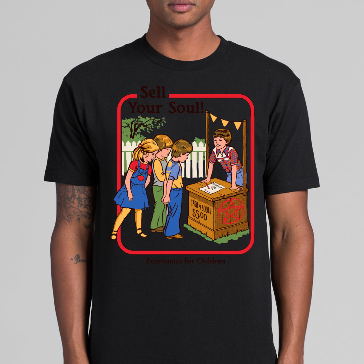 Sell Your Soul T-shirt Funny Cartoon Tee