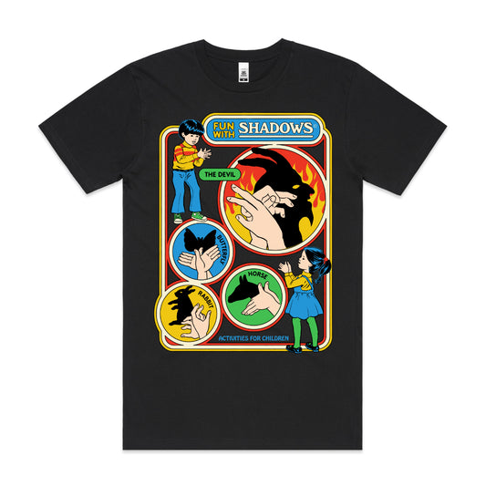 Fun With Shadows T-shirt Funny Cartoon Tee