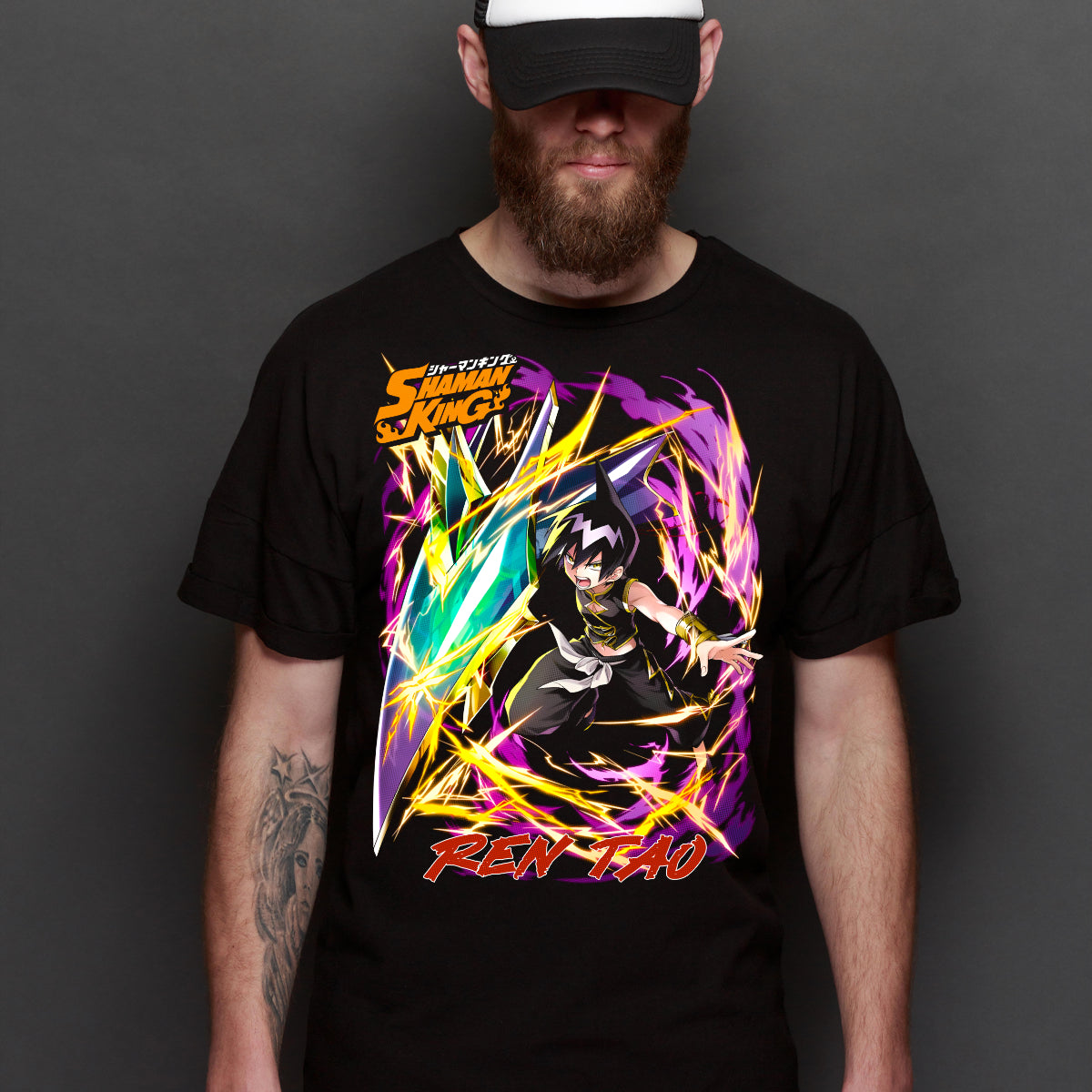 Shaman King Ren Tao T-shirt Japanese Anime Tee