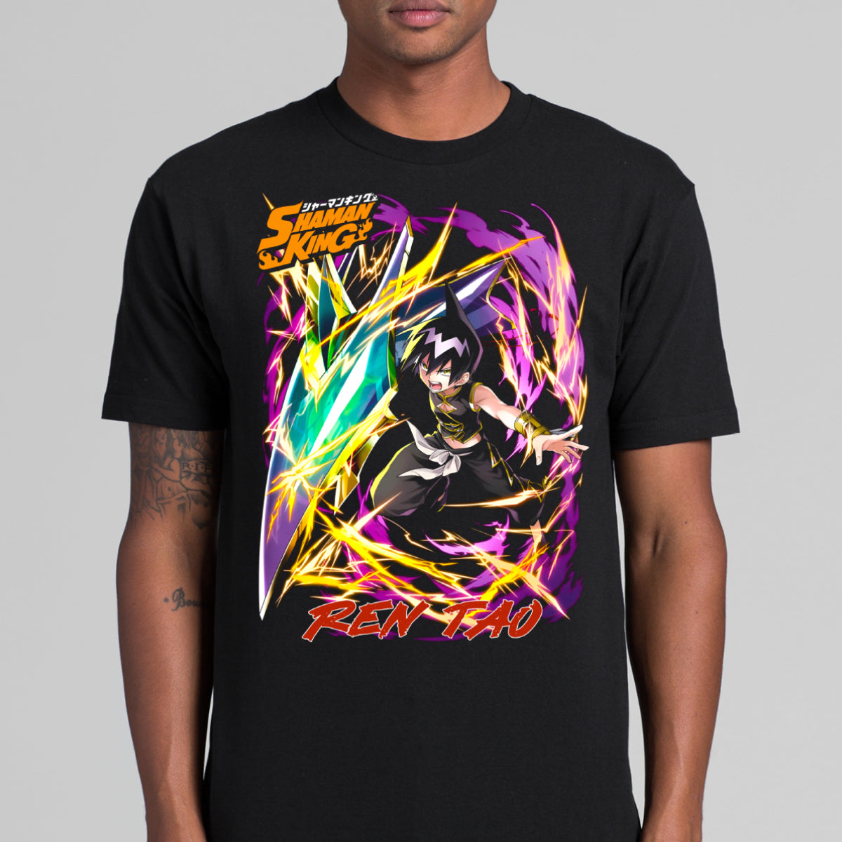 Shaman King Ren Tao T-shirt Japanese Anime Tee