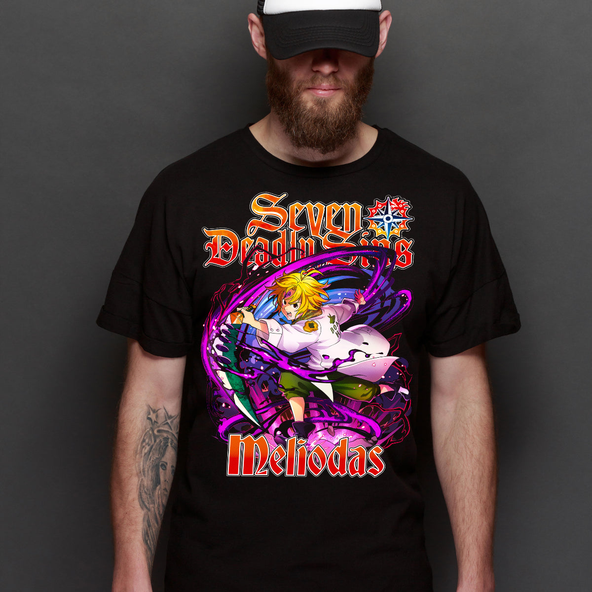 Seven Deadly Sins Meliodas Wrath V2 T-shirt Japanese Anime Tee