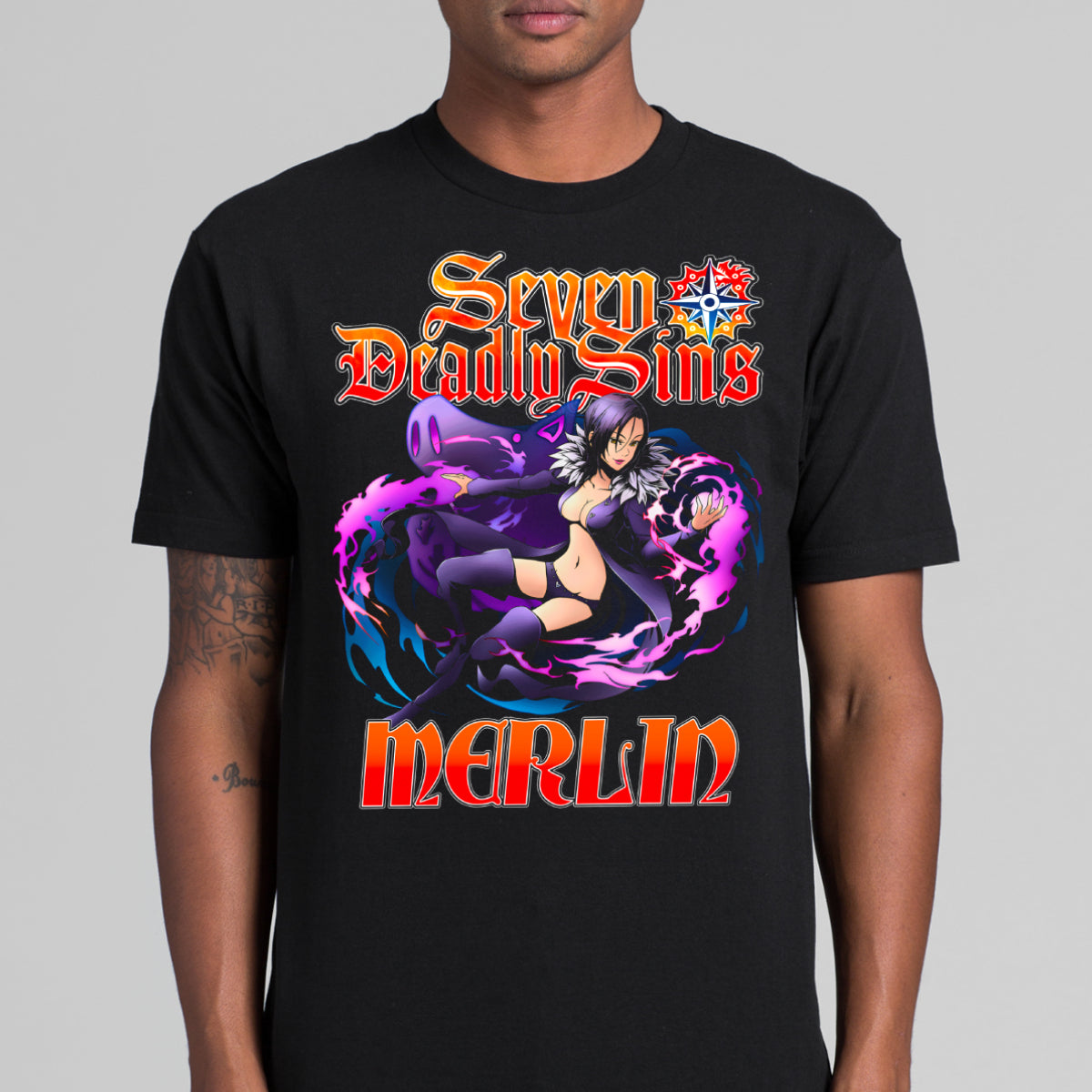 Seven Deadly Sins V6 T-shirt Japanese Anime Tee