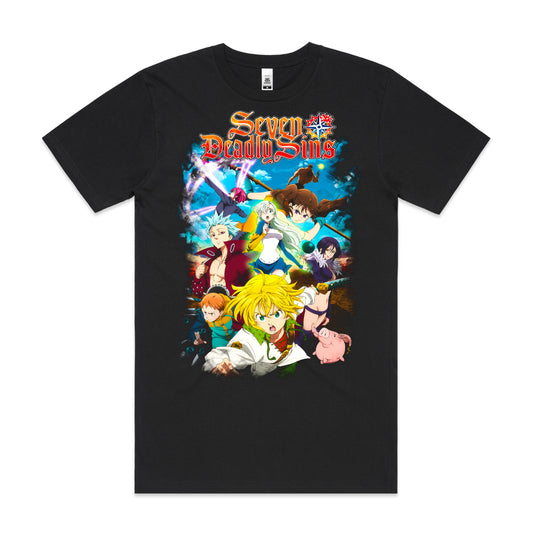 Seven Deadly Sins V7 T-shirt Japanese Anime Tee