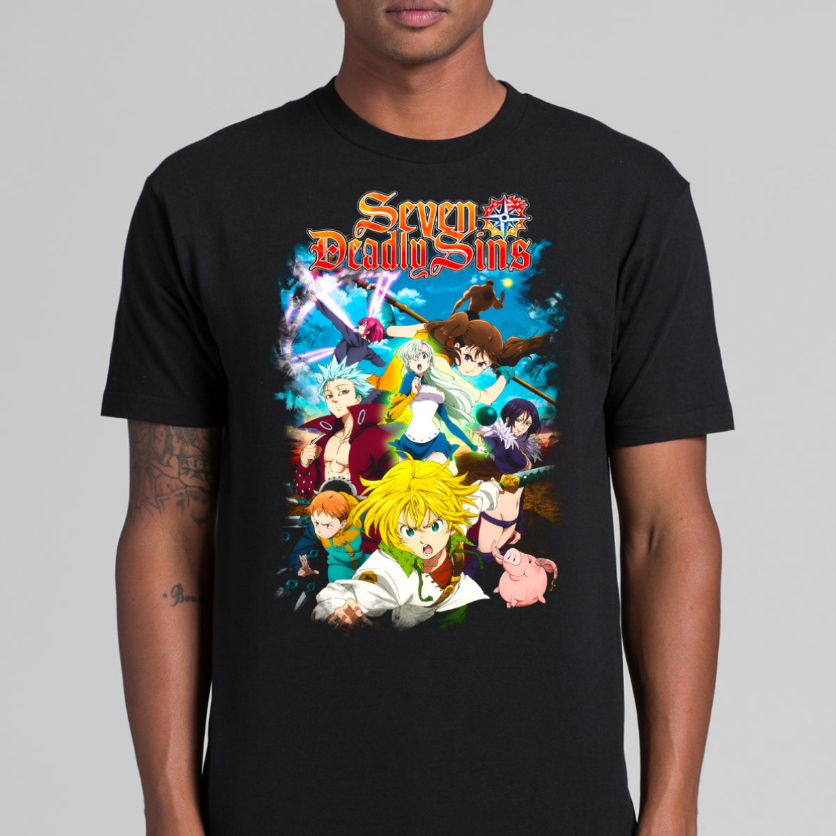 Seven Deadly Sins V7 T-shirt Japanese Anime Tee