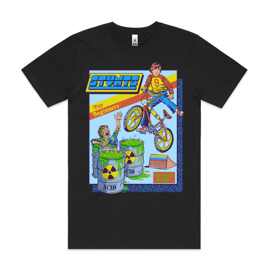 Stunts For Beginners T-shirt Funny Cartoon Tee
