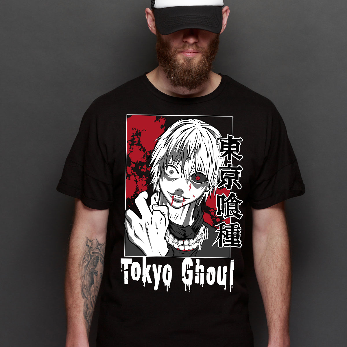 Tokyo Ghoul Ken Kaneki V3 T-Shirt Japanese Anime Tee