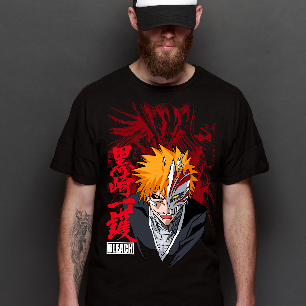 Bleach Ichigo Kurosaki V8 T-shirt Japanese Anime Tee