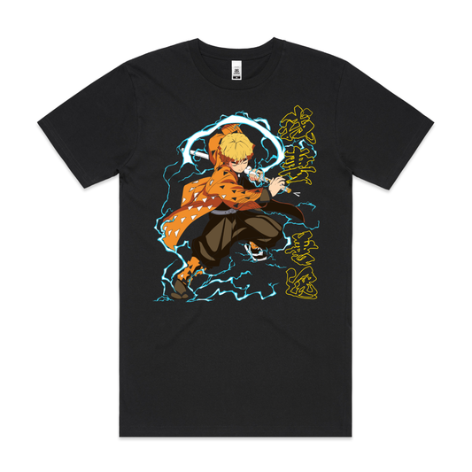 Demon Slayer Zenitsu Agatsuma V4 T-shirt Japanese Anime Tee
