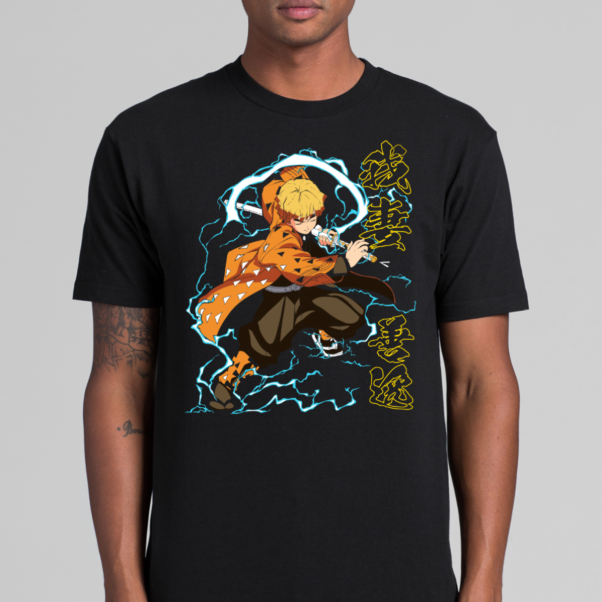 Demon Slayer Zenitsu Agatsuma V4 T-shirt Japanese Anime Tee