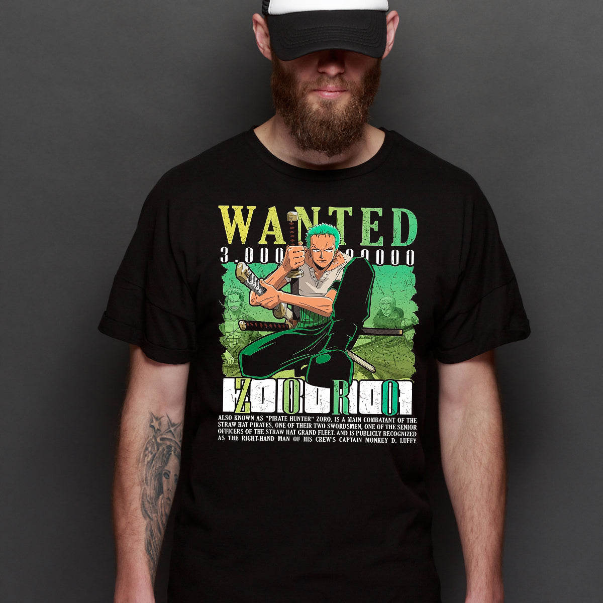 One Piece Roronoa Zoro V6 T-Shirt Japanese Anime Tee