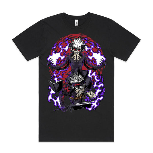 Black Clover Asta T-Shirt Cotton Block Tee Japanese anime