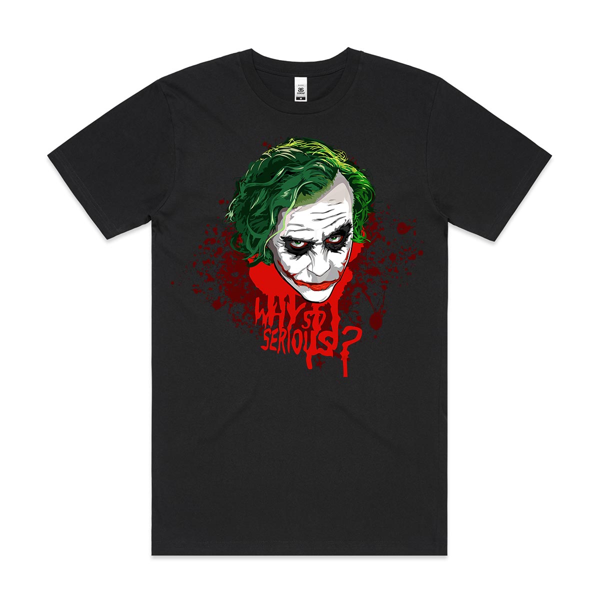 Batman Dark Knight Joker Why So Serious V2 T-Shirt Joker Tee