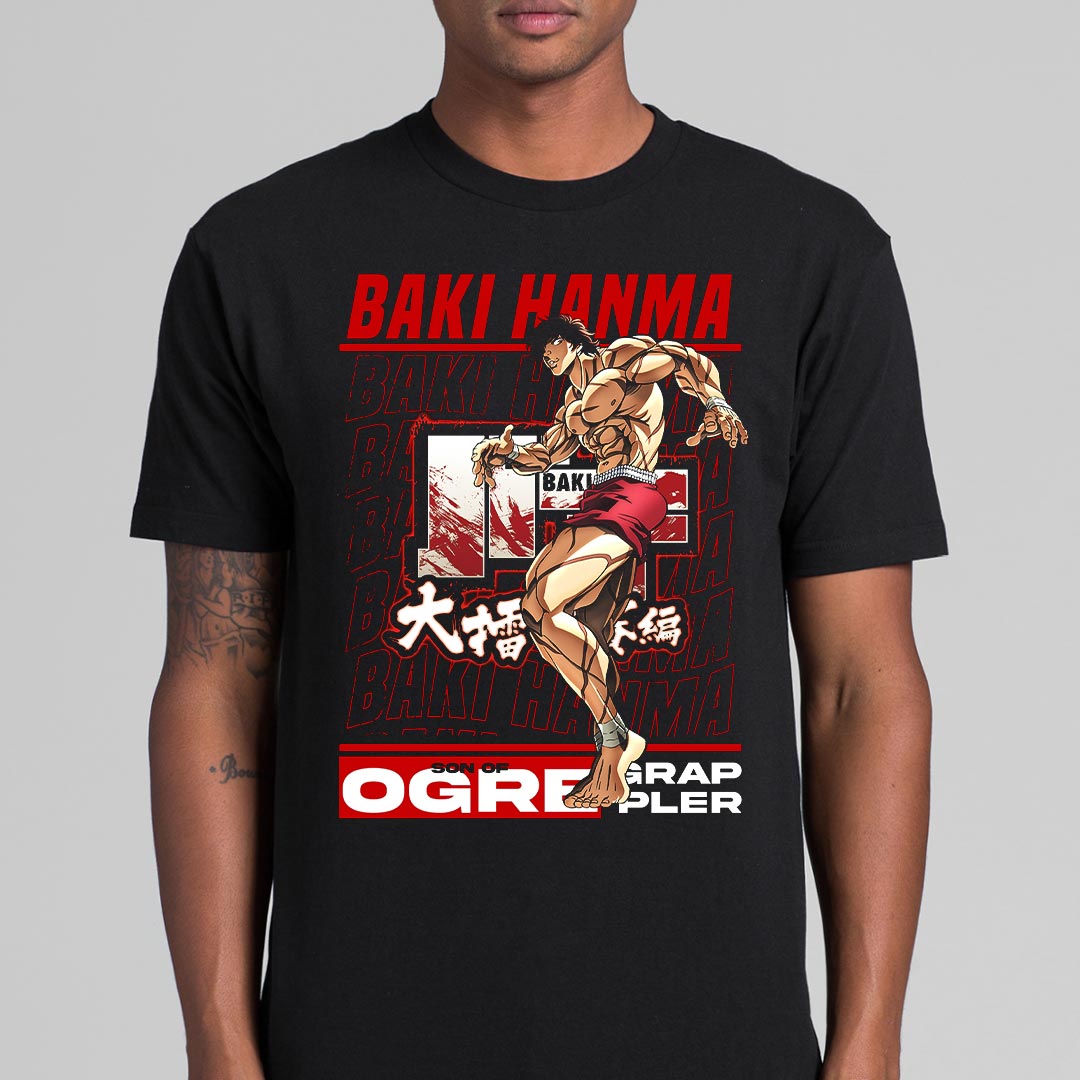 Baki the Grappler Baki Hanma T-Shirt Japanese Anime Tee