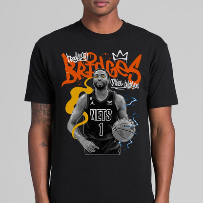 NBA Mikal Bridges T-Shirt Sport Athlete Family Tee