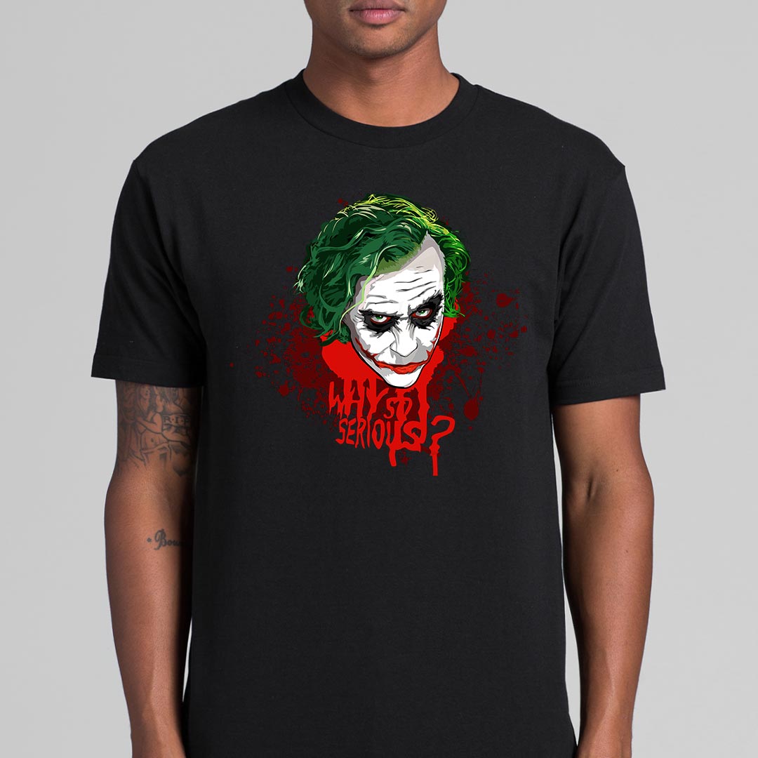 Batman Dark Knight Joker Why So Serious V2 T-Shirt Joker Tee