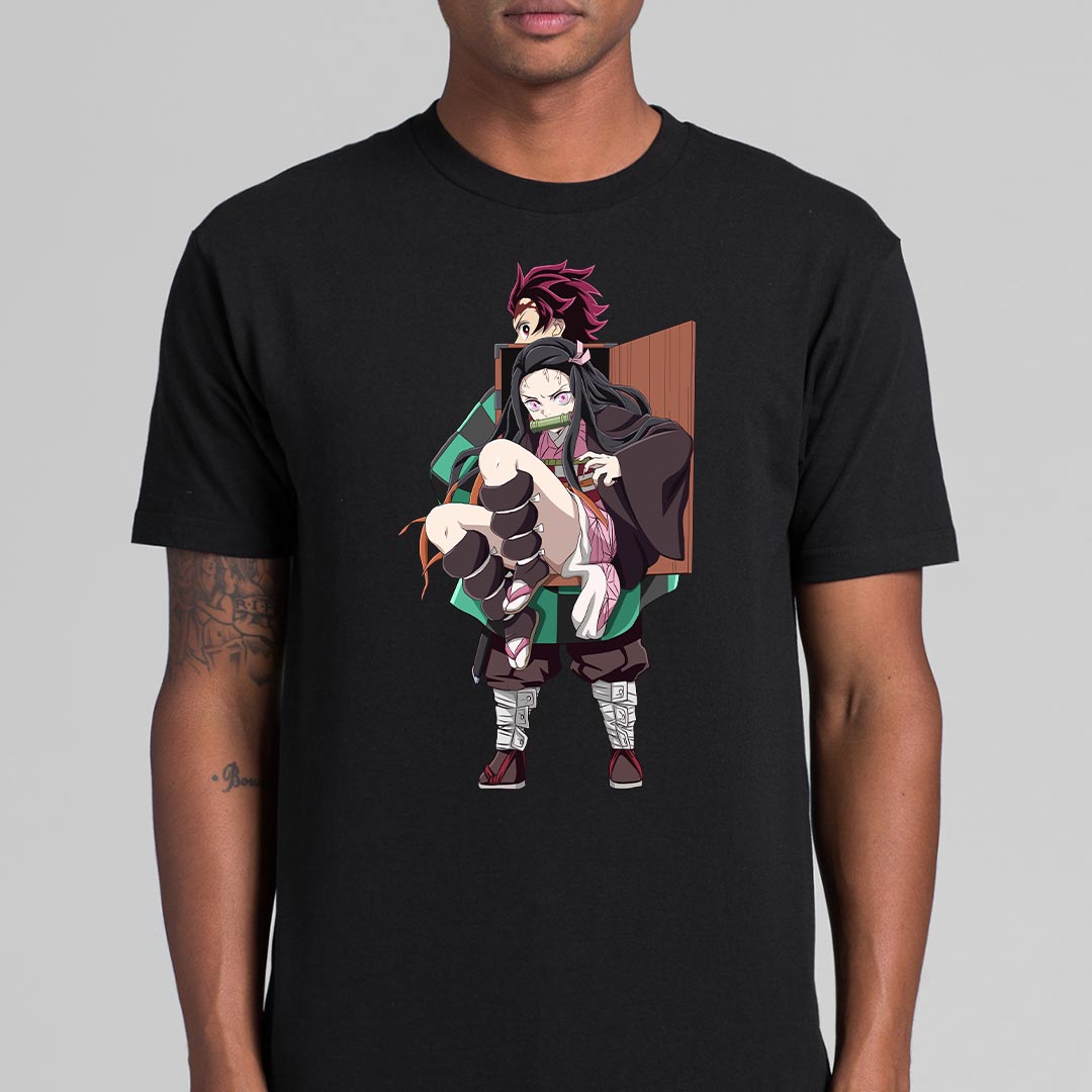 Demon Slayer Tanjiro Nezuko Ver2 T-Shirt Japanese Anime Tee