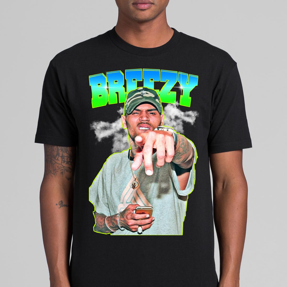 Chris Brown breezy 02 T-Shirt Artist Family Fan R&B Music Pop Culture