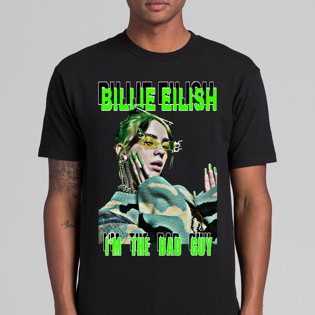 Billie Eilish The Bad Guy T-Shirt Artist Family Fan Music Pop Culture
