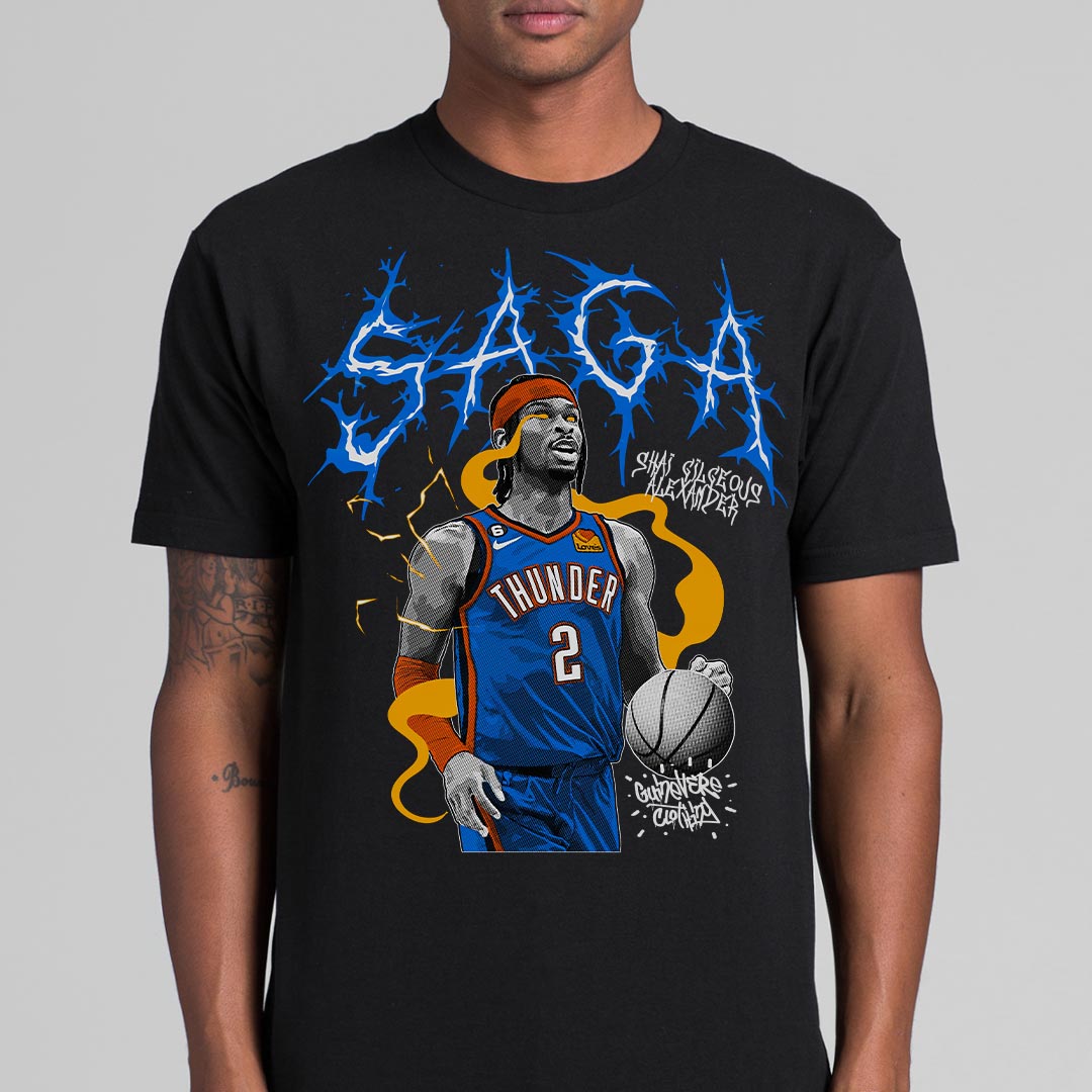 NBA Shai Gilgeous-Alexander T-Shirt Sport Athlete Family Tee